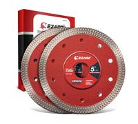 EZARC 125mm Diamond Cutting Discs, Super Thin Fast Diamond Saw Accessory for Angle Grinder, 125mm Cutting Wheel for Porcelain, Granite, Marble, Tiles and Ceramics (2-Pack)