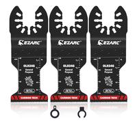 EZARC Carbide Oscillating Saw Accessories, General Purpose Multi Tool Accessories Quick Release for Metal, Nails, Wood, Plaster, Drywall and PVC, 3-Pack
