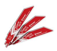 EZARC Carbide Reciprocating Saw Blades 10 TPI, R690HM Endurance for Medium Metal, 150 mm 3 Pack