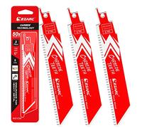 EZARC Carbide Reciprocating Saw Blades, 150mm 8TPI, Thick Metal, 3-Pack