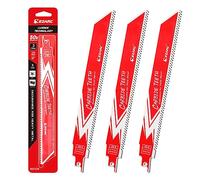 EZARC Carbide Reciprocating Saw Blades, 225mm 8TPI, Thick Metal, 3-Pack