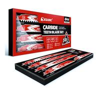 EZARC Carbide Reciprocating Saw Blades, 3, 6, 8 TPI Multi-Material, 5-Pack