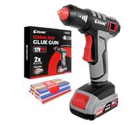 EZARC Cordless Hot Glue Gun, 15s Fast Heating 12V Mini Glue Gun for DIY Crafts, Home Repairs, School Projects, Decorations, with 50 Glue Sticks (30 Clear & 20 Colored)