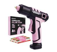 EZARC Cordless Hot Glue Gun, 15s Heating Fast Glue Gun Kit with 30 Pcs Mini Glue Gun Sticks, Automatic-Safety-Power-Off, Built-in 2500 mAh Lithium-ion for Art, Crafts, Decorations, Home Repairs