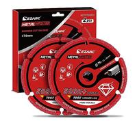 EZARC Diamond Cutting Wheel 76×10 mm for Metal, Cut Off Wheel with 5000+ Cuts on Rebar, Steel, Iron and INOX, 2 Pack