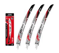 EZARC EZARC Reciprocating Saw Blades,Arc Edge, 300mm 6TPI for Pruning, 3pcs