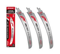 EZARC Japanese Teeth Reciprocating Saw Blade 225 mm, Arc Edge Wood Pruning Saw Blades 6TPI for Tree Trimming, Wood Cutting, 3 Pieces