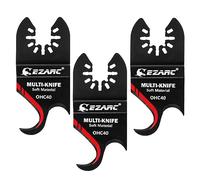 EZARC Obsidian Carbide Multi Tool Blade, Multitool Blades Quick Release for Hard Metal, Nails, Bolts and Screws, 10-Pack