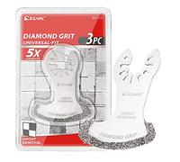 EZARC Oscillating Multi Tool Swing Diamond Blades, Diamond Oscillating Tool Blade, Mortar Cutting Saw Blades for Grout Removal DO57S, 3-Pack