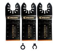 EZARC Oscillating Multitool Blade Carbide Teeth for Hard Material, 3-Pack