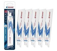 EZARC Reciprocating Saw Accessory Set, 150mm Bi-Metal Sawzall Attachment 14+18TPI for Steel Demolition R610DM (5-Pack)