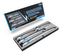 EZARC Reciprocating Saw Blades Set, 12PCS for Wood Pruning | 5x 150mm, 4x 225mm, 3x 300mm Blades, Chrome Vanadium Steel, Ground Teeth, for Tree Branches, Organizer Box