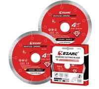 Ezarc Tile Cutting Diamond Disc Tile Cutter 115mm Bore 22.2 Set 2Pcs, Thin 1.4mm