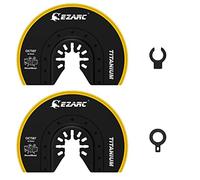 EZARC Titanium Bi-Metal Multi Tool Blades 70mm Extra-Long, 3-Pack (2, 88mm semicircle)