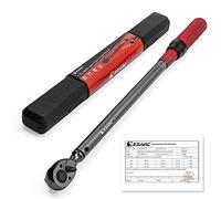 EZARC Torque Wrench 1/2-Inch, 40-320 Nm, Car Motorcycle Torque Wrench, Black Stick + Red Handle, Drive Click Torque Wrench Dual-Direction Adjustable, Accuracy ± 3%