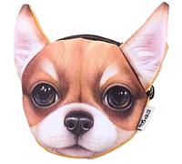 EZB Cute Animal Plush Zip Up Puppy Dog Purse | Chihuahua
