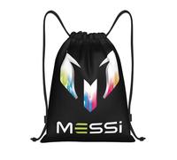 EZB Football Legend Messi Drawstring Bag | 36x30cm Midi Sized Backpack | Multi-Use: Sports Kits, PE Kits, Gym, Lunch, Holiday, Beach | Soccer Pump Bag | Messi Colourful Bag