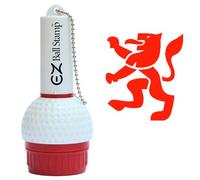 EZBallStamp Golf Ball Stamp Marker (Red Rampant Lion)