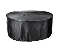 EZBreathe 6-8 Seat Round Patio Set Cover in Black