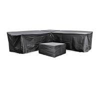 EZBreathe Malta 6 Seat Furniture Set Cover in Black