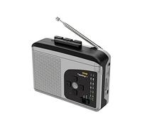 ezcap234 TapeDigi 1 Portable Cassette Converter Recorders AM FM Radio Walkman Cassette Tape Players Convert to MP3 by Micro SD Card Built-in Mic and Speaker 2AA Battery or USB Power Supply Headphone