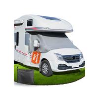 Ezcasch Motorhome Windscreen Cover Motorhome Accessories for Fiat Ducato，Comprehensive Protection against Sun, Cold and Dust, Grey Screen Cover Suitable for Fiat Ducato X290 from 2014