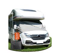 Ezcasch Windscreen Cover with Zip Motorhome Accessories for Fiat Ducato，Comprehensive Protection against Sun, Cold and Dust,Suitable for Fiat Ducato Citroen Relay X250/290 Peugeot Boxer from 2006