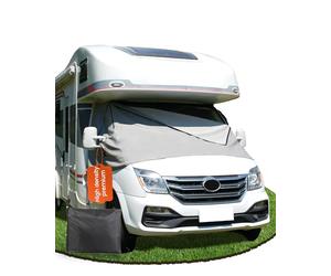 Ezcasch Windscreen Cover with Zip Motorhome Accessories for Fiat Ducato，Comprehensive Protection against Sun, Cold and Dust,Suitable for Fiat Ducato Citroen Relay X250/290 Peugeot Boxer from 2006