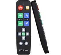 EZclicker Big Button Universal TV Remote Control for All LG TV Only Simplified and Easy to Use (2xAAA Batteries not Included) (Black)