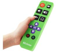 EZclicker Roku TV Remote | Big Button TV Remote Control for All Roku ONLY (Green) Simple and Easy to Use, not for Roku Stick (2xAAA Batteries not Included)