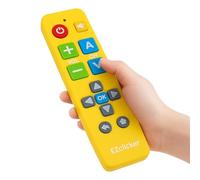 EZclicker Samsung TV Remote | Big Button Universal TV Remote Control for All Samsung ONLY, Simplified and Easy to Use (2xAAA Batteries not Included) (Yellow)