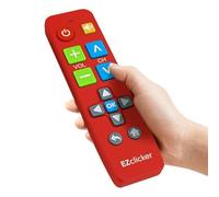 EZclicker Samsung TV Remote | Big Button Universal TV Remote Control for All Samsung ONLY, Simplified and Easy to Use (2xAAA Batteries not Included) (Red)