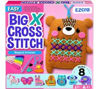 EZCRA Animal Cross Stitch Kit for Kids Ages 5-8 - 8 Beginner Projects