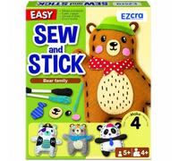 EZCRA Bear Sewing Kit for Kids Ages 4-8 - 4 Beginner Felt Craft Projects