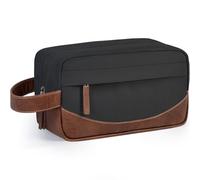 Ezday Travel Toiletry Bag for Men, Hanging Toiletry Organizer, Water Resistant Shaving Kit with Large Capacity for Travel Accessories (Black, Large)