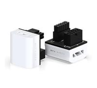 EZDIY-FAB 12VHPWR 12+4 Pin Angle Connector Power Adapter for RTX40' Series Graphics Card, Supports 600W Output, Comptatible to RTX4090,4080,4070ti -180 Degrees STD Type- White-1 Pack