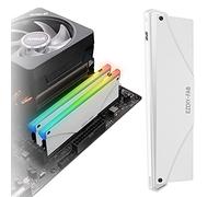 EZDIY-FAB 5V ARGB Memory RAM Cooler DDR Heatsink for DIY PC Game MOD DDR3 DDR4- White-1 Pack