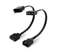 EZDIY-FAB ARGB LED Adapter for NZXT Fan, F120 AER RGB Fan, No NZXT CAM hub Required, Compatible to Aura Fusion Mystic Light, Two in Pack