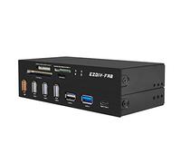 EZDIY-FAB PC Front Panel Internal Card Reader USB HUB, USB 3.1 Gen2 Type-C Port,USB 3.0 Support SD MS XD CF TF Card for Computer, Fits Any 5.25" Computer Case Front Bay