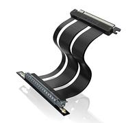 EZDIY-FAB PCI Express 4.0 16x Flexible Cable Extension Port Adapters for Graphics Card, High Speed PCIE Gen4 Riser Cable 90 Degrees-170mm