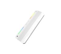 EZDIY-FAB RH01 ARGB RAM Heatsink, RGB Memory Heat Spreader for DDR5 DDR4, Aluminum RAM Cooler with 5V 3-Pin ARGB Lighting, Gaming PC Memory Cooling,1 Pack -White