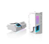 EZDIY-FAB Shield 24-pin 90 Degree Angle Adapter with Infinity Mirror ARGB Light,ATX 24 Pin Power Connector, 5V 3pin ARGB Sync-90 Degree-White-1 Pack