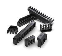 EZDIY-FAB Shield Cable Comb Kit for 16AWG, 18AWG PSU Cable Extension Cable,Includes 4 x 24P + 16 x 8P + 8X 6P-Black