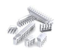 EZDIY-FAB Shield Cable Comb Kit for 16AWG, 18AWG PSU Cable Extension,Includes 4 x 24P + 16 x 8P + 8X 6P-White