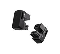EZDIY-FAB Shield Series 8-Pin PCIe GPU Power Adapter,180-Degree U-Turn Angled Connector, Aluminum Design for Graphics Cards - Reverse Type,Black-2 Pack