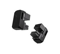 EZDIY-FAB Shield Series 8-Pin PCIe GPU Power Adapter,180-Degree U-Turn Angled Connector, Aluminum Design for Graphics Cards - Standard Type,Black-2 Pack