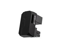 EZDIY-FAB Shield Series 8-Pin PCIe GPU Power Adapter,180-Degree U-Turn Angled Connector, Aluminum Design for Graphics Cards - Standard Type, Black-1 Pack