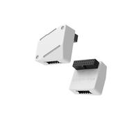 EZDIY-FAB USB 3.2 Gen 1/USB 3.0 Front Panel Header 19-Pin to Type-E 90 Degree Adapter, Motherboard Internal Header Adapter Converter-White-RVS