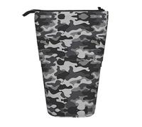 EZDLOWVBA Abstract Camouflage Print Stationery Bag for Boys & Girls, Stand Pencil Holder, Zip Pencil Case, Telescopic Case, Students & Office Middle School