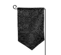 EZDLOWVBA Abstract Science Chemistry Illustration 3d Print Double Sided Premium Garden Flag,Garden Flags For Home Decor - Weather Resistant & Double Stitched Yard Flags - 18 X 12.5 Inch